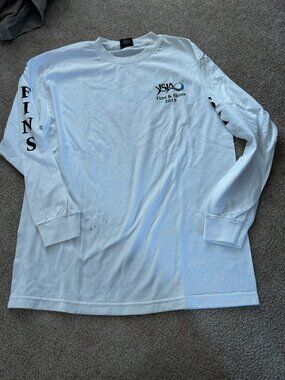 Men's Long Sleeve Fins and Skines 2015 Golf Shirt Large